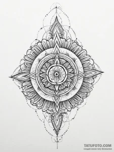 Tattoo sketch holy compassion, ink illustrati... - эскиз тату (№1757223127_0, 07.09.2025 05:32) — Tatufoto.com