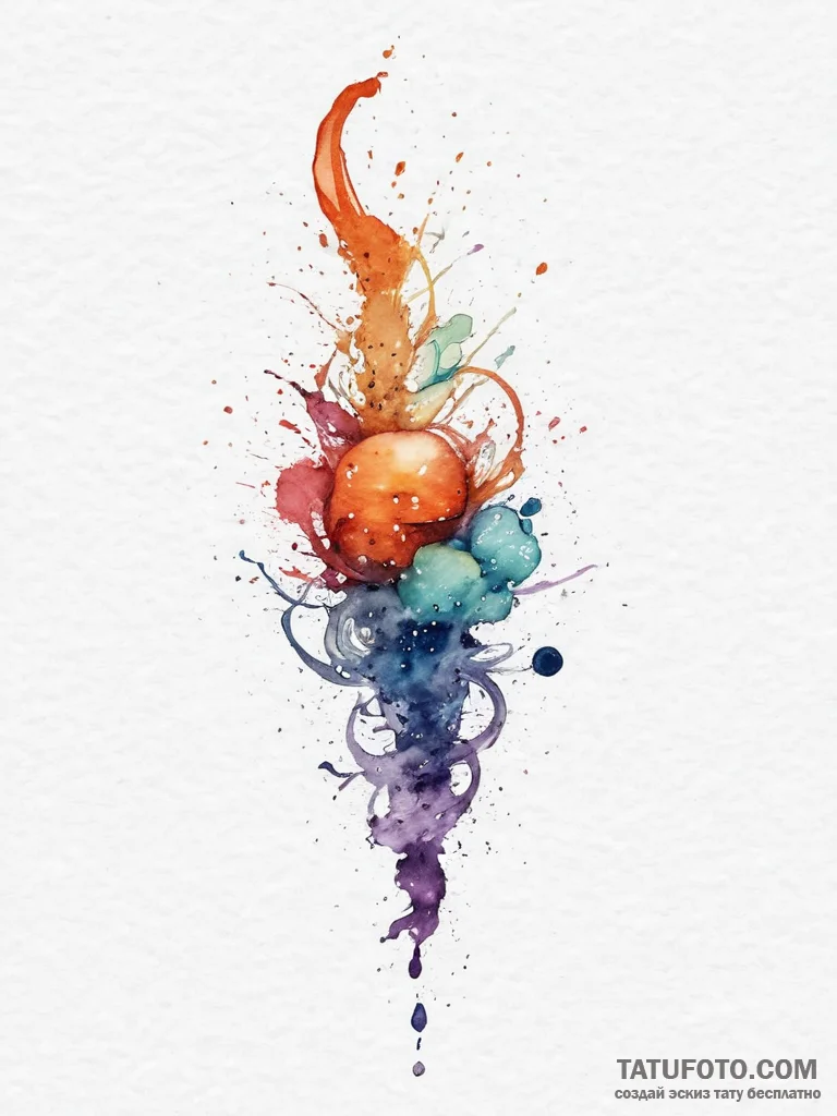 Tattoo sketch universe, concept art for tatto... - эскиз тату (№1757224905_0, 07.09.2025 06:01) — Tatufoto.com