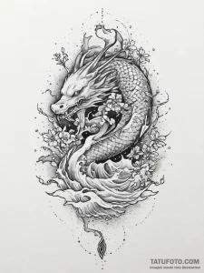 Tattoo sketch sharp, concept art for tattoo,... - эскиз тату (№1757225101_0, 07.09.2025 06:05) — Tatufoto.com