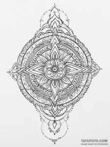 Tattoo sketch holy beginning, ink illustratio... - эскиз тату (№1757228468_0, 07.09.2025 07:01) — Tatufoto.com