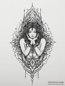 Tattoo sketch sacred lore, tattoo flash sheet... - эскиз тату (№1757231238_0, 07.09.2025 07:47) — Tatufoto.com