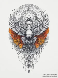 Tattoo sketch norse raven on a skull, tattoo... - эскиз тату (№1757234027_0, 07.09.2025 08:33) — Tatufoto.com