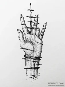 Tattoo sketch hands with prison bars, artisti... - эскиз тату (№1757234428_0, 07.09.2025 08:40) — Tatufoto.com