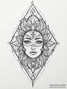 смешанные стили (fusion), tattoo sketch desig... - эскиз тату (№1757237417_0, 07.09.2025 09:30) — Tatufoto.com