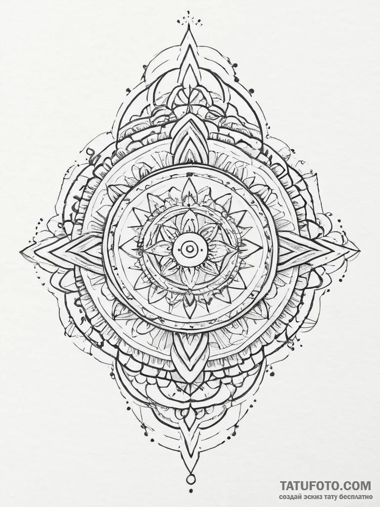 Tattoo sketch magical needle, tattoo drawing... - эскиз тату (№1757239015_0, 07.09.2025 09:56) — Tatufoto.com