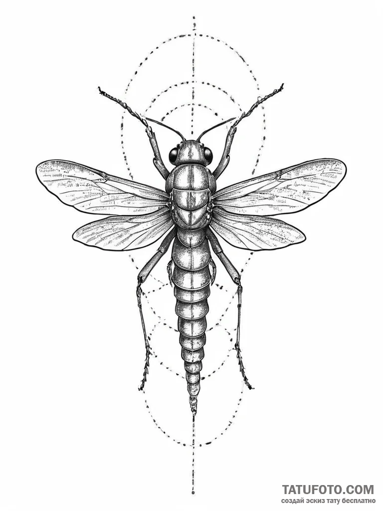 Tattoo sketch lesser meadow grasshopper, tatt... - эскиз тату (№1757239612_0, 07.09.2025 10:06) — Tatufoto.com