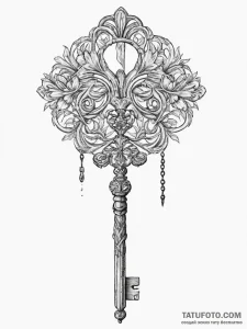 Tattoo sketch hands with a key, concept art f... - эскиз тату (№1757240402_0, 07.09.2025 10:20) — Tatufoto.com