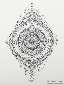 Tattoo sketch desert, tattoo line art, geomet... - эскиз тату (№1757240998_0, 07.09.2025 10:29) — Tatufoto.com
