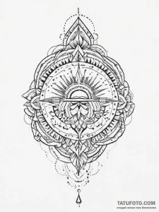 Tattoo sketch native american geometric patte... - эскиз тату (№1757243378_0, 07.09.2025 11:09) — Tatufoto.com