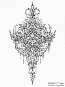 Tattoo sketch tiara, tattoo flash sheet desig... - эскиз тату (№1757243773_0, 07.09.2025 11:16) — Tatufoto.com