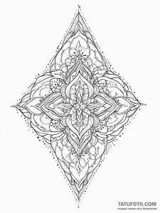 Tattoo sketch slavic embroidery pattern with... - эскиз тату (№1757243971_0, 07.09.2025 11:19) — Tatufoto.com