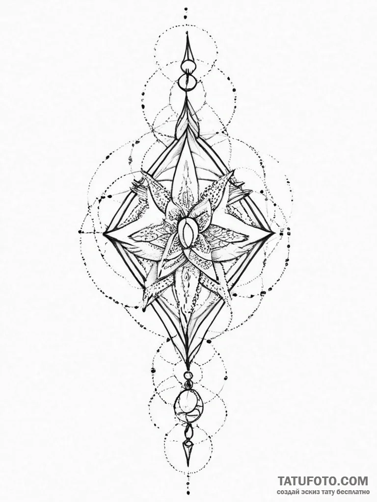Tattoo sketch sorcerer's staff, tattoo drawin... - эскиз тату (№1757245551_0, 07.09.2025 11:45) — Tatufoto.com