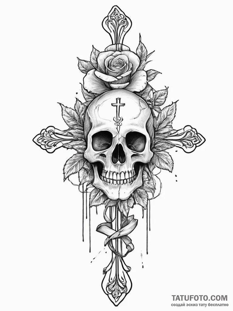 Tattoo sketch path, ink illustration for tatt... - эскиз тату (№1757252089_0, 07.09.2025 13:34) — Tatufoto.com