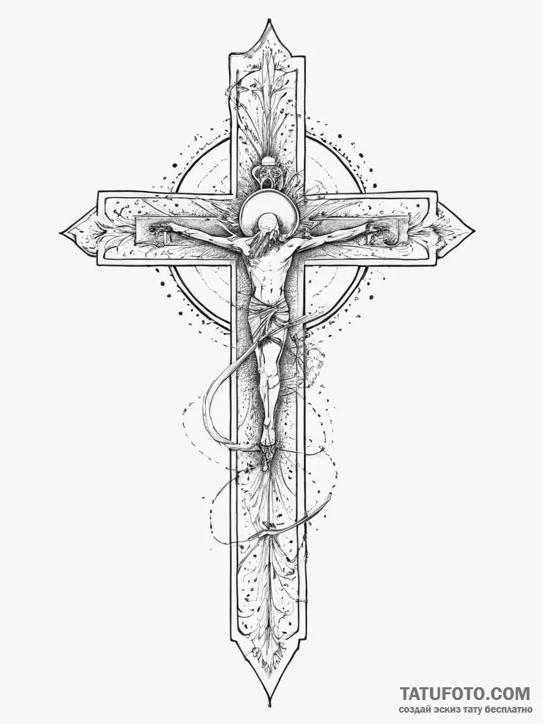 Tattoo sketch cosmic creation, ink illustrati... - эскиз тату (№1757252700_0, 07.09.2025 13:45) — Tatufoto.com