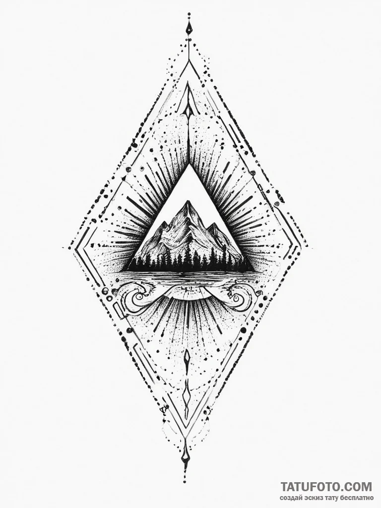 Tattoo sketch obsidian, tattoo line art, blac... - эскиз тату (№1757253110_0, 07.09.2025 13:51) — Tatufoto.com
