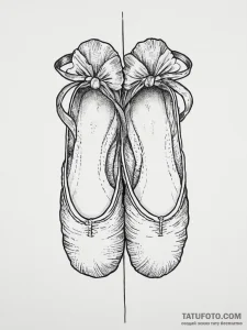 Tattoo sketch dancer ballet slipper, artistic... - эскиз тату (№1757255095_0, 07.09.2025 14:24) — Tatufoto.com