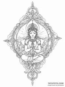 Tattoo sketch sacred narrative - эскиз тату (№1757256912_0, 07.09.2025 14:55) — Tatufoto.com