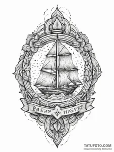 Tattoo sketch sacred carving, tattoo flash sh... - эскиз тату (№1757259112_0, 07.09.2025 15:31) — Tatufoto.com