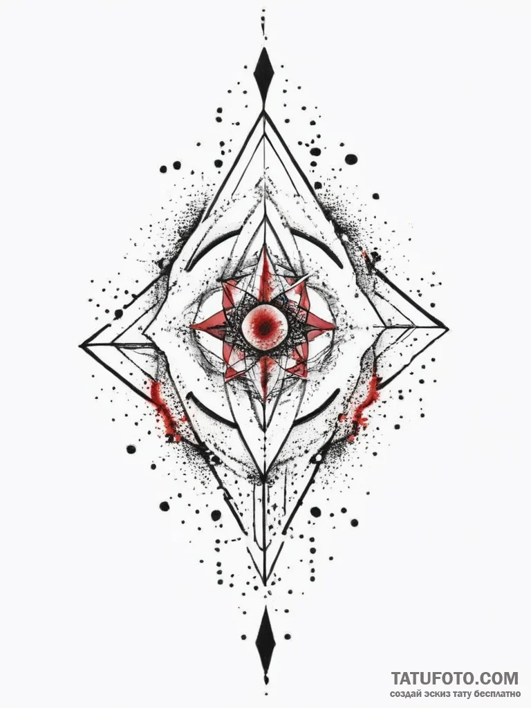 Tattoo sketch artist paint splatters, tattoo... - эскиз тату (№1757269052_0, 07.09.2025 18:17) — Tatufoto.com