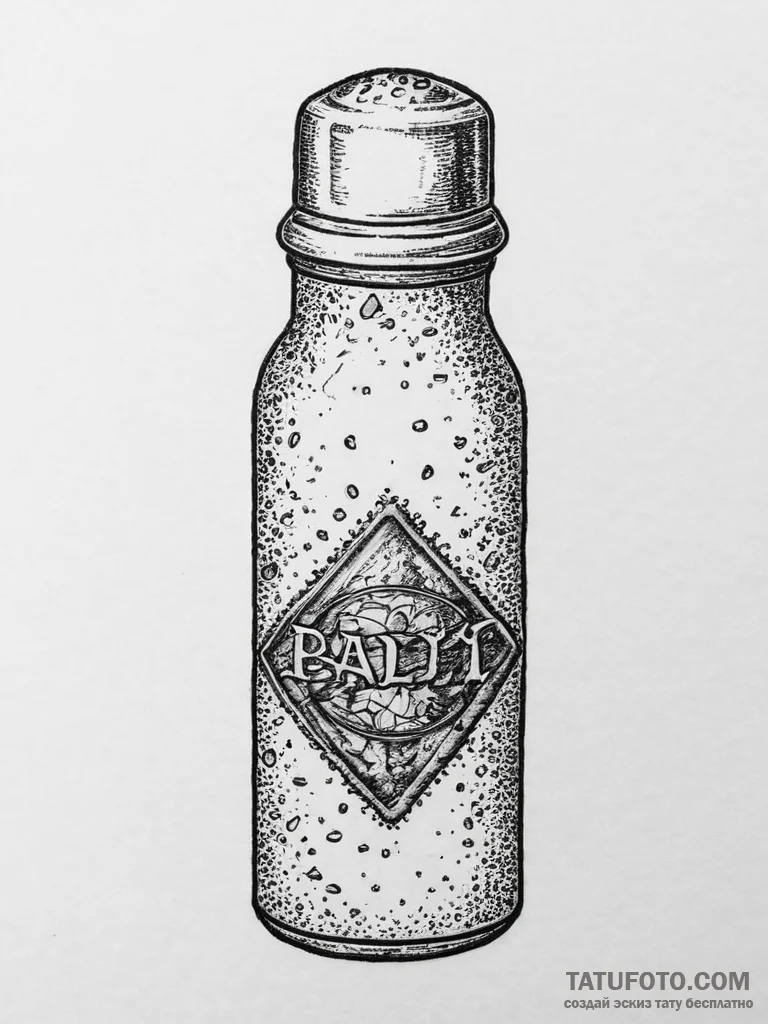 Tattoo sketch salt shaker, tattoo flash sheet... - эскиз тату (№1757269852_0, 07.09.2025 18:30) — Tatufoto.com