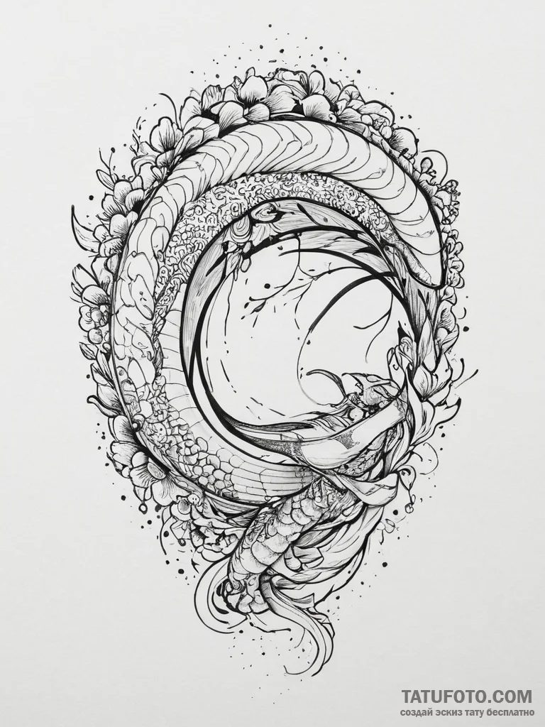 Tattoo sketch anteater, concept art for tatto... - эскиз тату (№1757274674_0, 07.09.2025 19:51) — Tatufoto.com