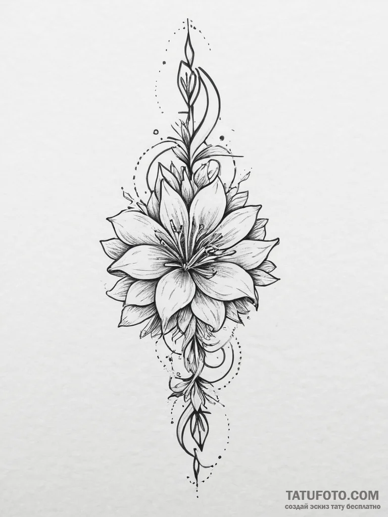 Tattoo sketch delicate tattoo, tattoo flash s... - эскиз тату (№1757277678_0, 07.09.2025 20:41) — Tatufoto.com