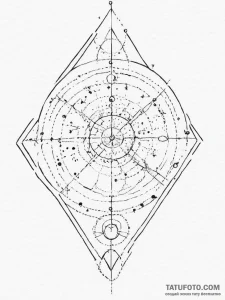 Tattoo sketch celestial map, tattoo drawing o... - эскиз тату (№1757277872_0, 07.09.2025 20:44) — Tatufoto.com