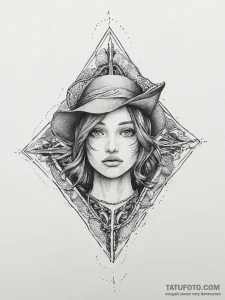 Tattoo sketch elusive rogue, concept art for... - эскиз тату (№1757278272_0, 07.09.2025 20:51) — Tatufoto.com