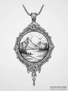 Tattoo sketch locket tattoo, tattoo sketch de... - эскиз тату (№1757278471_0, 07.09.2025 20:54) — Tatufoto.com