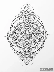 Tattoo sketch cosmic creation, tattoo line ar... - эскиз тату (№1757278667_0, 07.09.2025 20:57) — Tatufoto.com