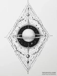 Tattoo sketch cosmic representation, concept... - эскиз тату (№1757278875_0, 07.09.2025 21:01) — Tatufoto.com