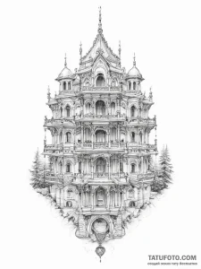Tattoo sketch palace - эскиз тату (№1757282686_0, 07.09.2025 22:04) — Tatufoto.com
