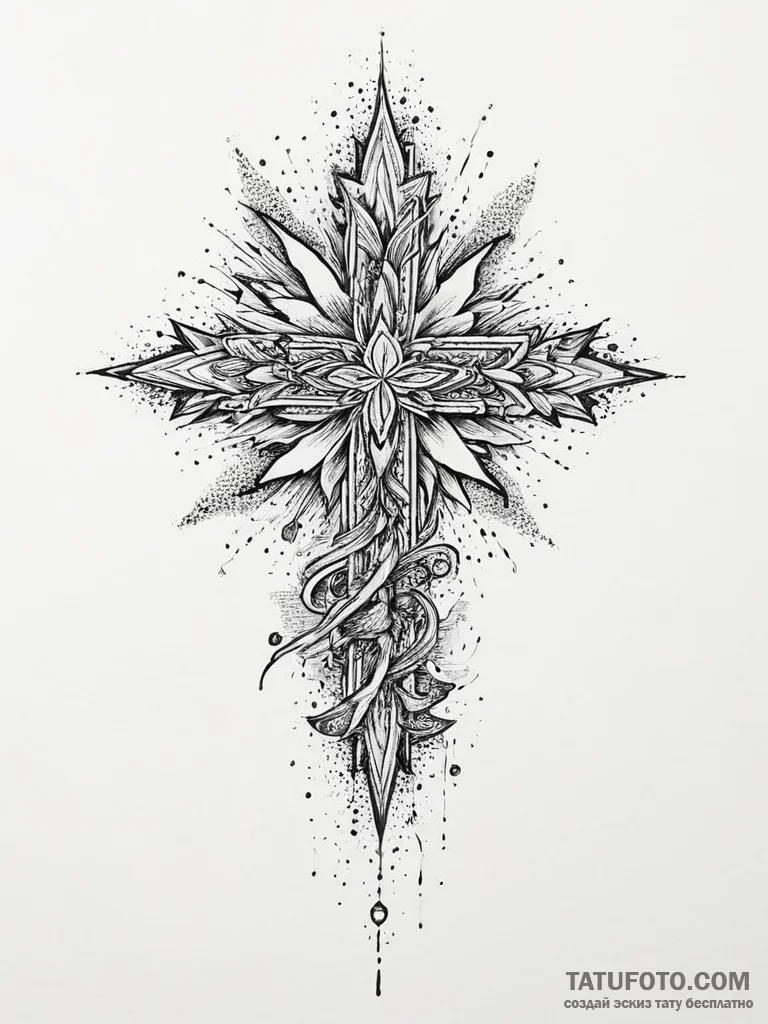 Tattoo sketch magical explosion, tattoo sketc... - эскиз тату (№1757284688_0, 07.09.2025 22:38) — Tatufoto.com