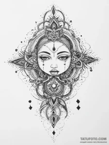 Tattoo sketch holy self, artistic tattoo sket... - эскиз тату (№1757284883_0, 07.09.2025 22:41) — Tatufoto.com