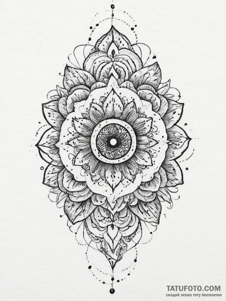 Tattoo sketch divine existence, tattoo flash... - эскиз тату (№1757285493_0, 07.09.2025 22:51) — Tatufoto.com