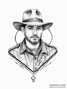 Tattoo sketch ranger - эскиз тату (№1757286693_0, 07.09.2025 23:11) — Tatufoto.com