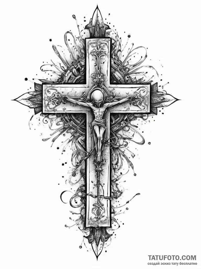 Tattoo sketch spiritual domain, concept art f... - эскиз тату (№1757289102_0, 07.09.2025 23:51) — Tatufoto.com