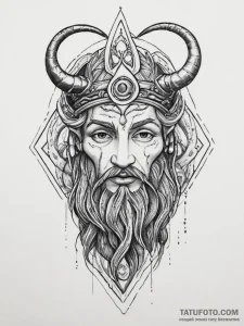 Tattoo sketch pagan god, tattoo flash sheet d... - эскиз тату (№1757290310_0, 08.09.2025 00:11) — Tatufoto.com