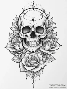 Tattoo sketch denim jacket with a pattern, ta... - эскиз тату (№1757291116_0, 08.09.2025 00:25) — Tatufoto.com