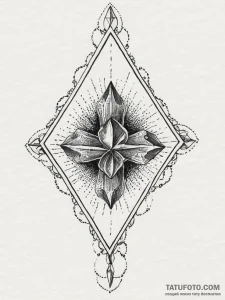 Tattoo sketch diamond tattoo, tattoo drawing... - эскиз тату (№1757293539_0, 08.09.2025 01:05) — Tatufoto.com