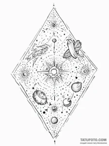 Tattoo sketch cosmic fable, tattoo sketch des... - эскиз тату (№1757293937_0, 08.09.2025 01:12) — Tatufoto.com