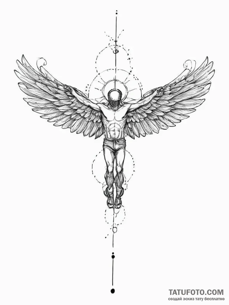 Tattoo sketch ultralight flying a person flyi... - эскиз тату (№1757307629_0, 08.09.2025 05:00) — Tatufoto.com