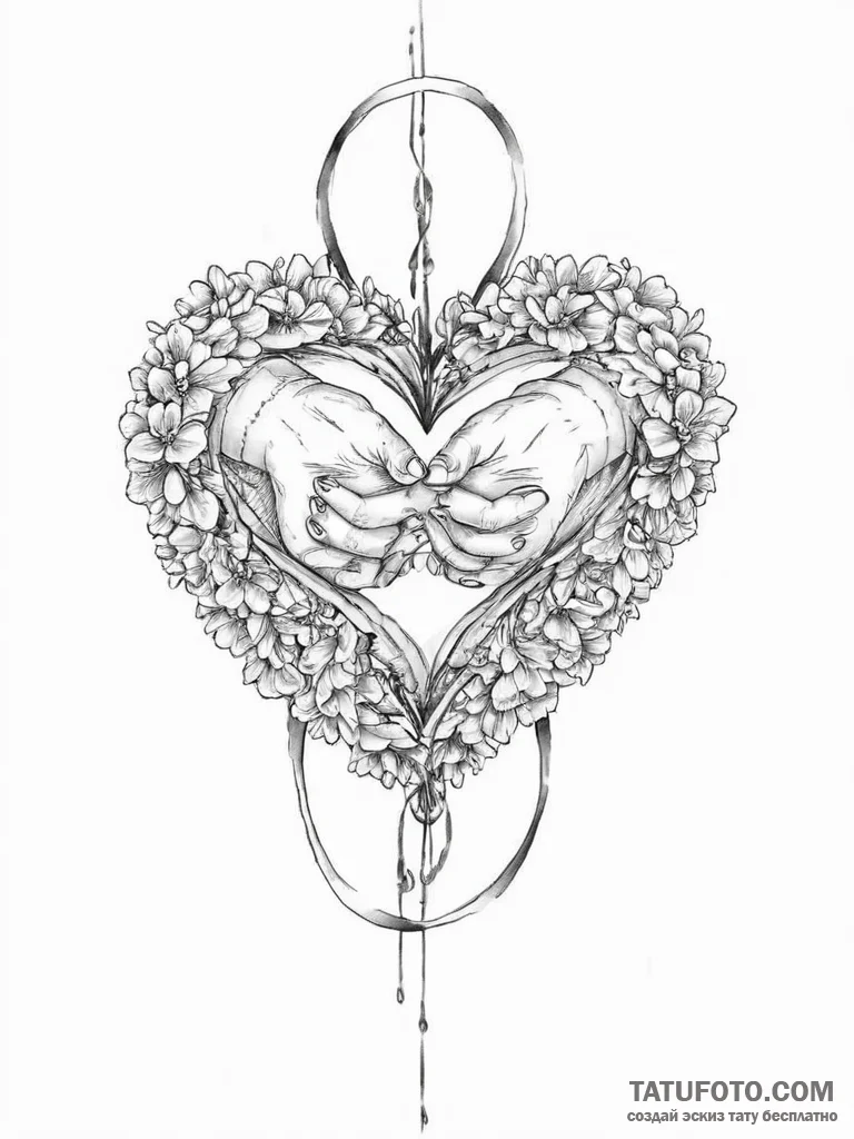Together forever 28.04.2018 - эскиз тату (№1757336042_0, 08.09.2025 12:54) — Tatufoto.com