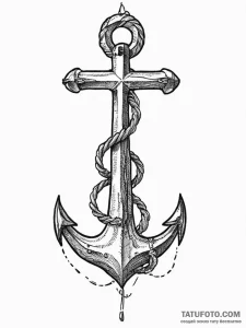 Tattoo sketch anchor, tattoo drawing outline,... - эскиз тату (№1757337574_0, 08.09.2025 13:19) — Tatufoto.com
