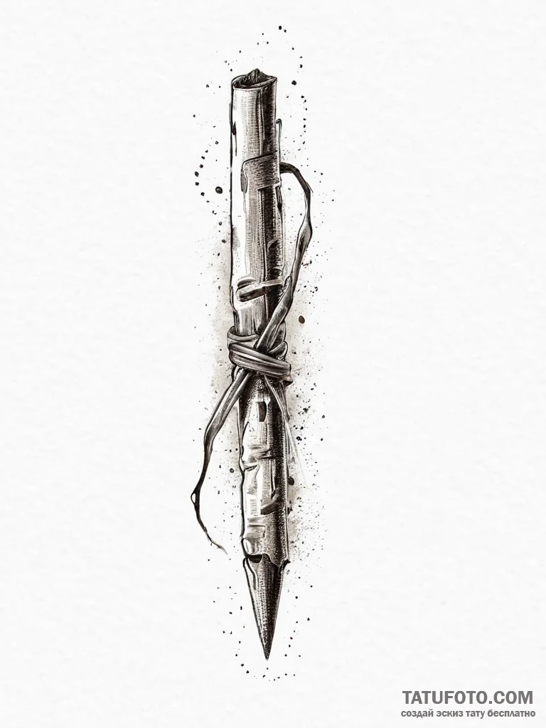 Tattoo sketch cinnamon stick, artistic tattoo... - эскиз тату (№1757338761_0, 08.09.2025 13:39) — Tatufoto.com