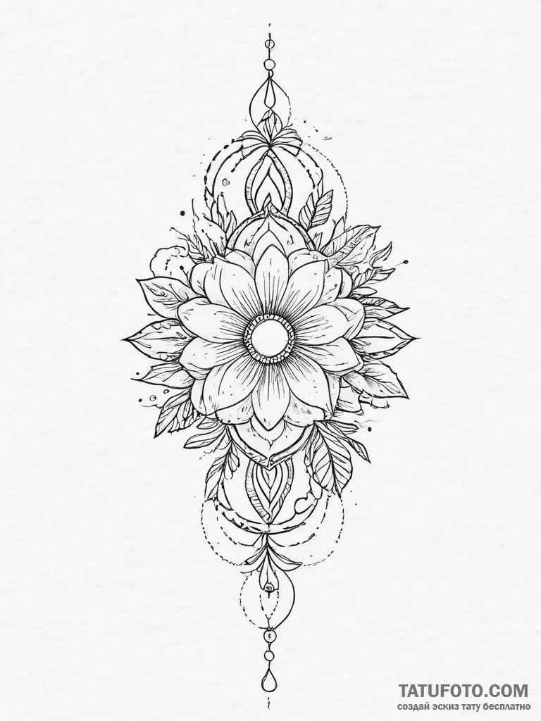 Tattoo sketch elegant tattoo, tattoo flash sh... - эскиз тату (№1757340333_0, 08.09.2025 14:05) — Tatufoto.com