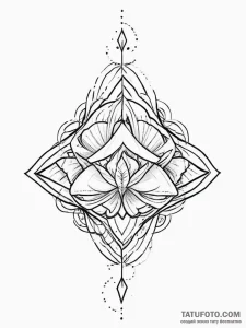 Tattoo sketch a symbolic object - эскиз тату (№1757340919_0, 08.09.2025 14:15) — Tatufoto.com