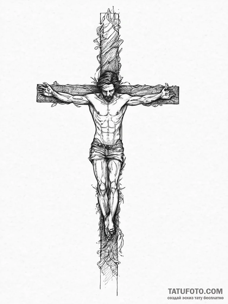 Tattoo sketch fine line of a man's body, tatt... - эскиз тату (№1757345717_0, 08.09.2025 15:35) — Tatufoto.com