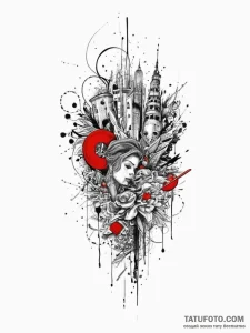 Tattoo sketch a symbolic place, tattoo drawin... - эскиз тату (№1757349708_0, 08.09.2025 16:41) — Tatufoto.com