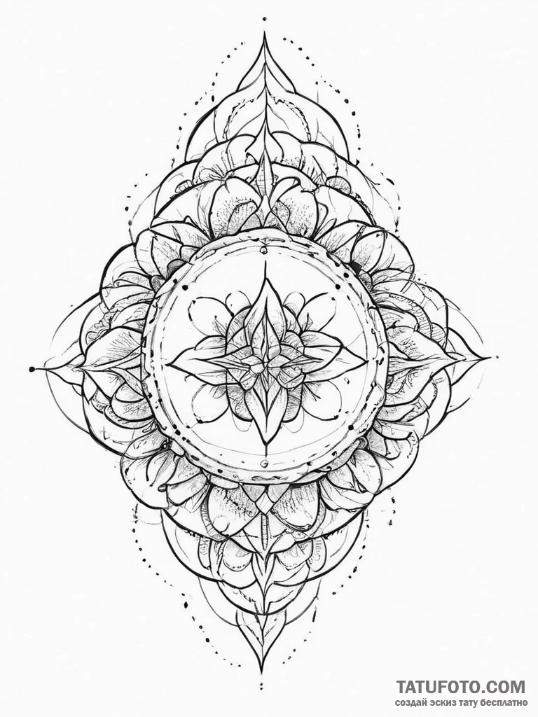Tattoo sketch a symbolic concept - эскиз тату (№1757349906_0, 08.09.2025 16:45) — Tatufoto.com